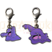 Pokemon Center Japan - 0088 / 0089 Grimer & Muk Metal Charm/Keychain
