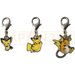 Pokemon Center Japan - 0172 / 0025 / 0026 Pichu, Pikachu & Raichu Metal Charm/Keychain