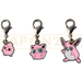 Pokemon Center Japan - 0174 / 0039 / 0040 Igglybuff, Jigglypuff & Wigglytuff Metal Charm/Keychain