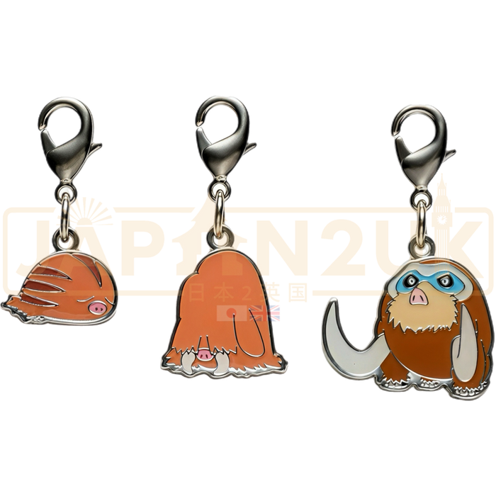 Pokemon Center Japan - 0220 / 0221 / 0473 Swinub, Piloswine & Mamoswine Metal Charm/Keychain