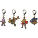 Pokemon Center Japan - 0236 / 0106 / 0107 / 0237 Tyrogue, Hitmonlee, Hitmonchan & Hitmontop Metal Charm/Keychain