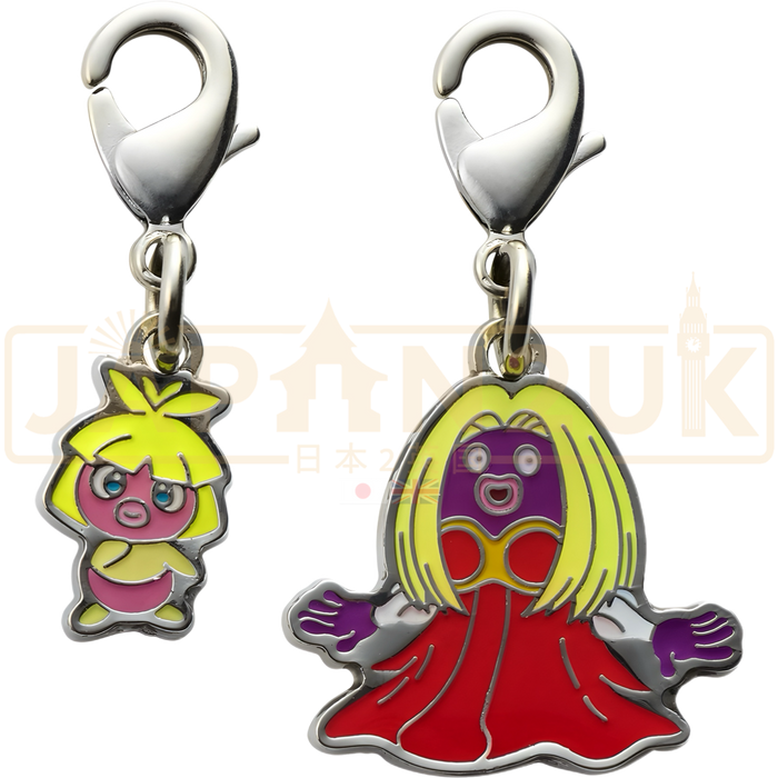 Pokemon Center Japan - 0238 / 0124 Smoochum & Jynx Metal Charm/Keychain