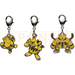 Pokemon Center Japan - 0239 / 0125 / 0466 Elekid, Electabuzz & Electivire Metal Charm/Keychain