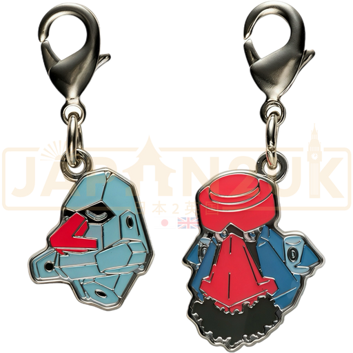 Pokemon Center Japan - 0299 / 0476 Nosepass & Probopass Metal Charm/Keychain