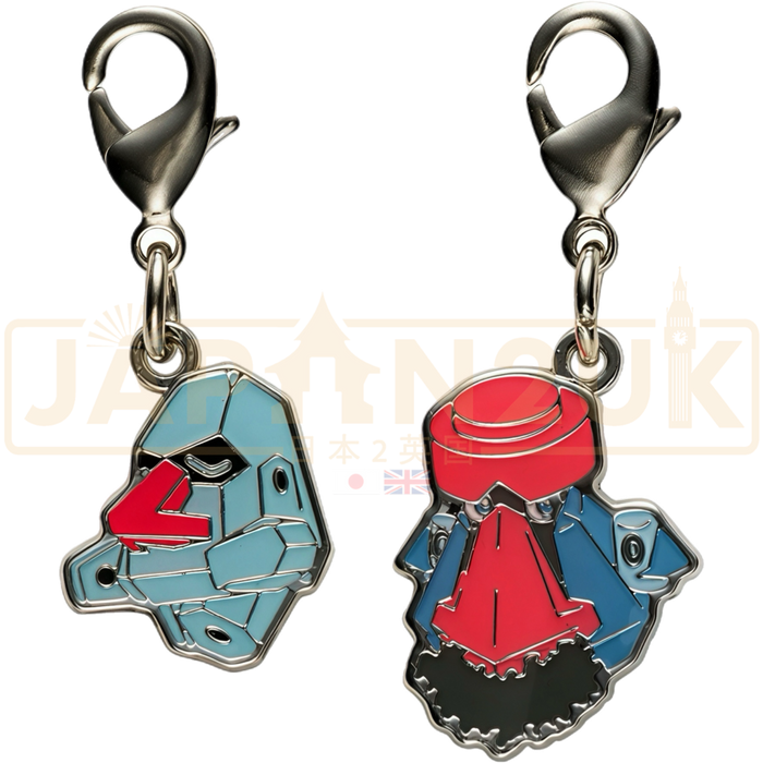 Pokemon Center Japan - 0299 / 0476 Nosepass & Probopass Metal Charm/Keychain