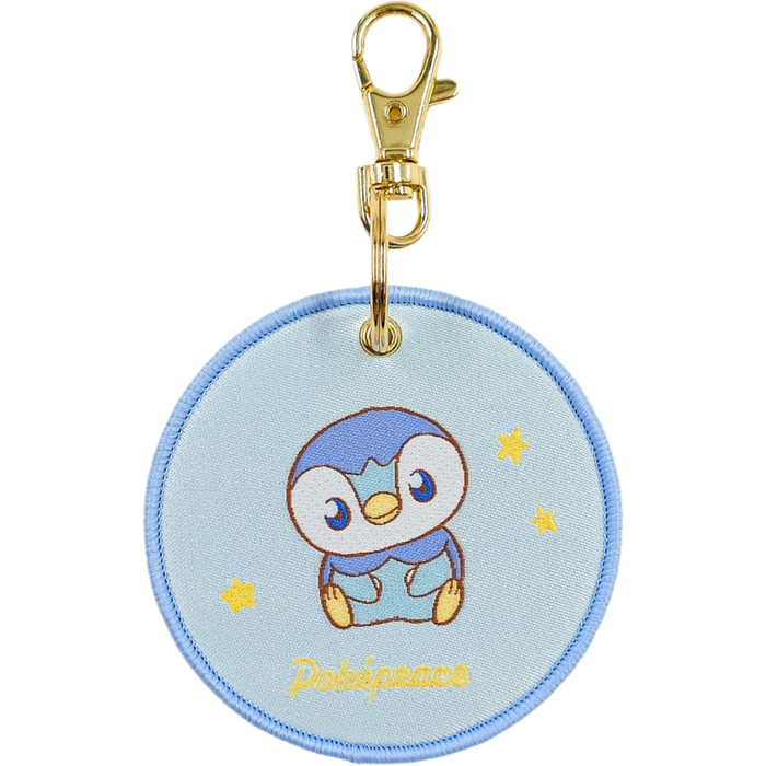 Pokemon Center Japan - 0393 Piplup Pokepeace Woven Charm/Keychain