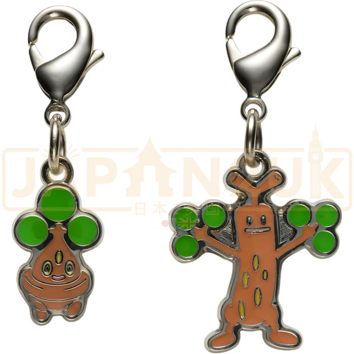 Pokemon Center Japan - 0438 / 0185 Bonsly & Sudowoodo Metal Charm/Keychain