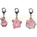 Pokemon Center Japan - 0440 / 0113 / 0242 Happiny, Chansey & Blissey Metal Charm/Keychain