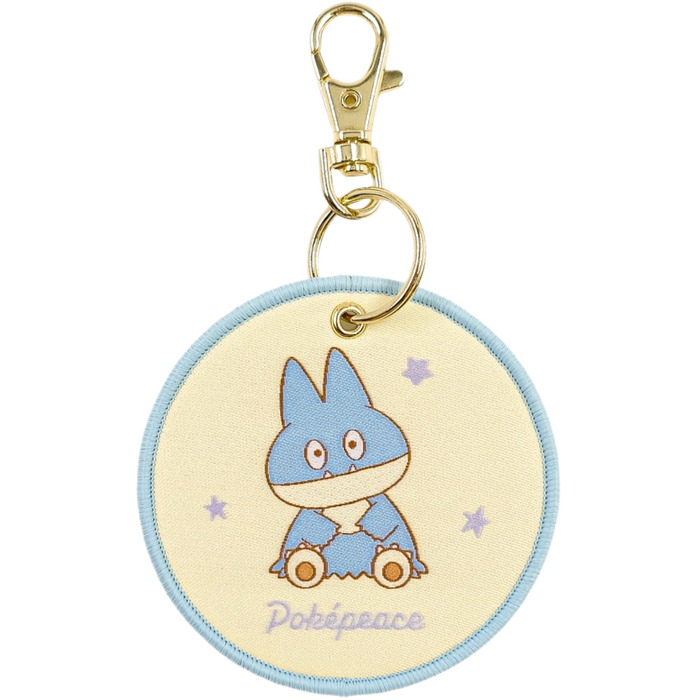 Pokemon Center Japan - 0446 Munchlax Pokepeace Woven Charm/Keychain