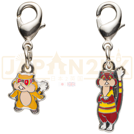 Pokemon Center Japan - 0504 / 0505 Patrat & Watchog Metal Charm/Keychain