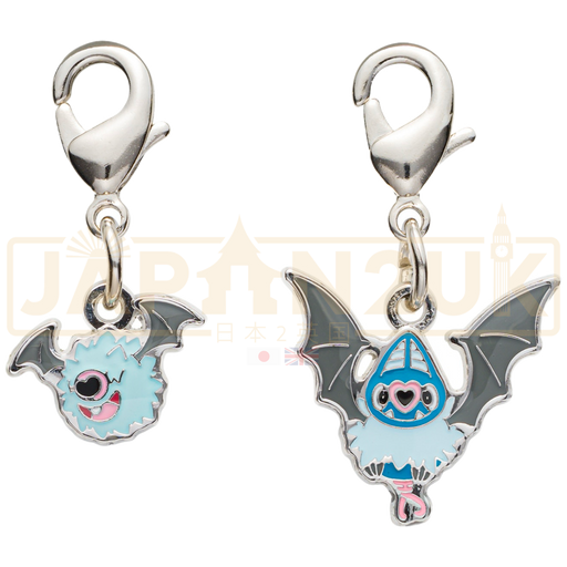 Pokemon Center Japan - 0527 / 0528 Woobat & Swoobat Metal Charm/Keychain