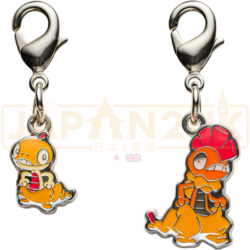 Pokemon Center Japan - 0559 / 0560 Scraggy & Scrafty Metal Charm/Keychain