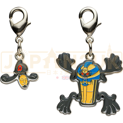 Pokemon Center Japan - 0562 / 0563 Yamask & Cofagrigus Metal Charm/Keychain
