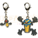 Pokemon Center Japan - 0562 / 0563 Yamask & Cofagrigus Metal Charm/Keychain