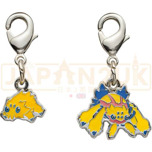 Pokemon Center Japan - 0595 / 0596 Joltik & Galvantula Metal Charm/Keychain
