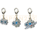 Pokemon Center Japan - 0599 / 0600 / 0601  Klink, Klang & Klinklang Metal Charm/Keychain