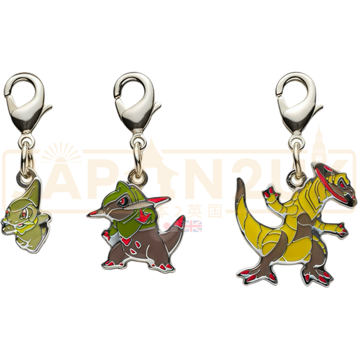 Pokemon Center Japan - 0610 / 0611 / 0612  Axew, Fraxure & Haxorus Metal Charm/Keychain