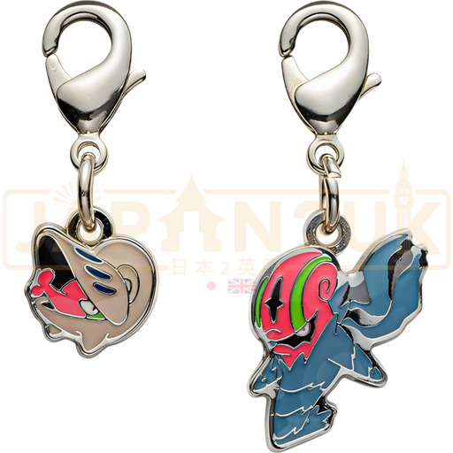 Pokemon Center Japan - 0616 / 0617  Shelmet & Accelgor Metal Charm/Keychain