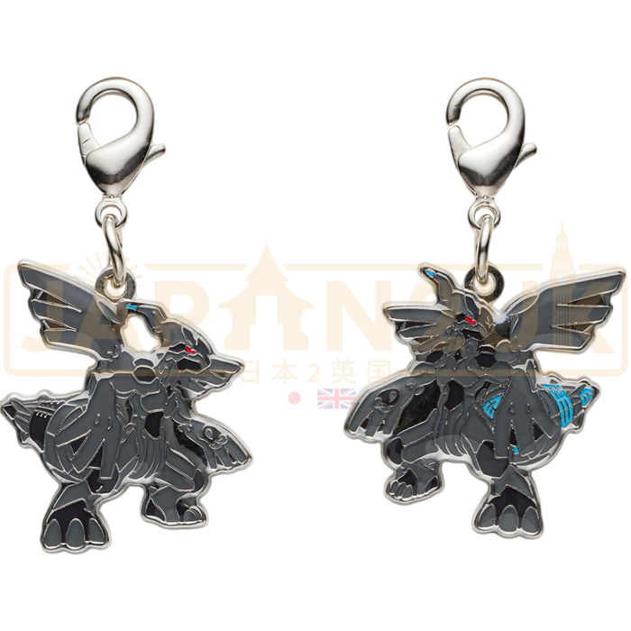 Pokemon Center Japan - 0644 Zekrom [Both Forms] Metal Charm/Keychain
