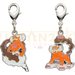 Pokemon Center Japan - 0645 Landorus [Both Forms] Metal Charm/Keychain