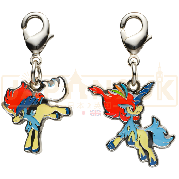 Pokemon Center Japan - 0647 Keldeo [Both Forms] Metal Charm/Keychain