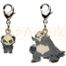 Pokemon Center Japan - 0674 / 0675 Pancham &amp; Pangoro Metal Charm/Keychain