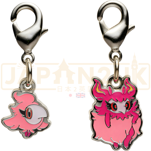 Pokemon Center Japan - 0682 / 0683 Spritzee & Aromatisse Metal Charm/Keychain