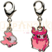 Pokemon Center Japan - 0682 / 0683 Spritzee & Aromatisse Metal Charm/Keychain