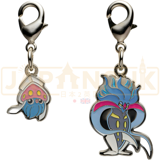 Pokemon Center Japan - 0686 / 0687 Inkay & Malamar Metal Charm/Keychain