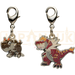 Pokemon Center Japan - 0696 / 0697 Tyrunt & Tyrantrum Metal Charm/Keychain