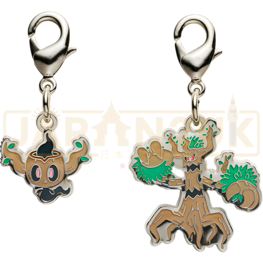 Pokemon Center Japan - 0708 / 0709 Phantump & Trevenant Metal Charm/Keychain
