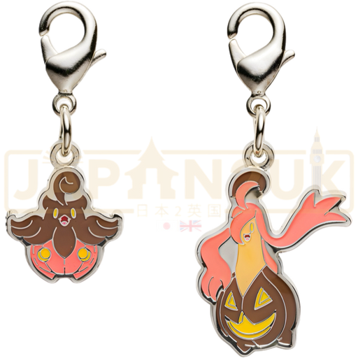 Pokemon Center Japan - 0710 / 0711 Pumpkaboo & Gourgeist Metal Charm/Keychain