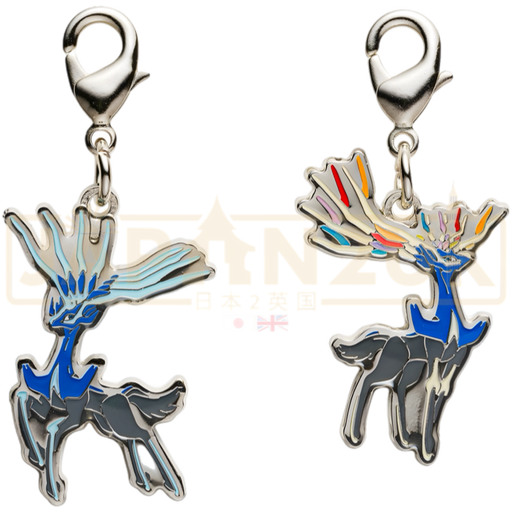 Pokemon Center Japan - 0716 Xerneas [Both Forms] Metal Charm/Keychain