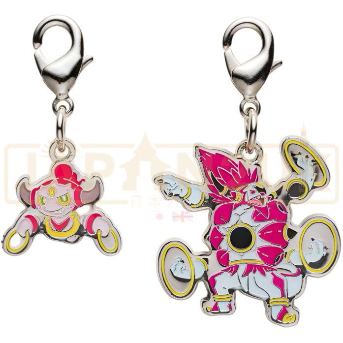 Pokemon Center Japan - 0720 Hoopa [Both Forms] Metal Charm/Keychain