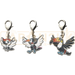 Pokemon Center Japan - 0731 / 0732 / 0733 Pikipek, Trumbeak & Toucannon Metal Charm/Keychain