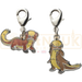 Pokemon Center Japan - 0734 / 0735 Yungoos & Gumshoos Metal Charm/Keychain