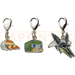 Pokemon Center Japan - 0736 / 0737 / 0738 Grubbin, Charjabug &amp; Vikavolt Metal Charm/Keychain