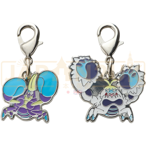 Pokemon Center Japan - 0739 / 0740 Crabrawler & Crabominable Metal Charm/Keychain