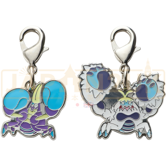 Pokemon Center Japan - 0739 / 0740 Crabrawler & Crabominable Metal Charm/Keychain