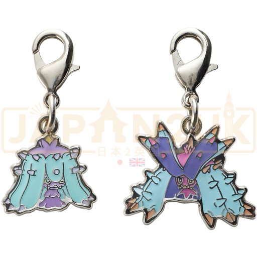 Pokemon Center Japan - 0747 / 0748 Mareanie & Toxapex Metal Charm/Keychain