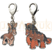 Pokemon Center Japan - 0749 / 0750 Mudbray & Mudsdale Metal Charm/Keychain