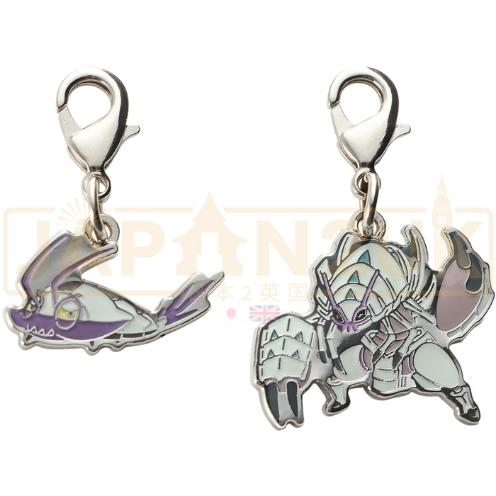 Pokemon Center Japan - 0767 / 0768 Wimpod & Golisopod Metal Charm/Keychain