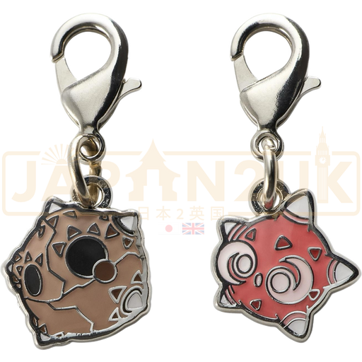 Pokemon Center Japan - 0774 Minior [Both Forms] Metal Charm/Keychain