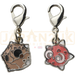 Pokemon Center Japan - 0774 Minior [Both Forms] Metal Charm/Keychain