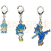 Pokemon Center Japan - 0912 / 0913 / 0914 Quaxly, Quaxwell & Quaquaval Metal Charm/Keychain