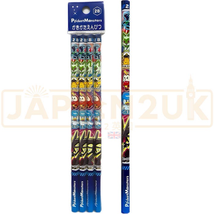Pokemon Center Japan - 2024 New Semester Set of 4 x 2B Pencils