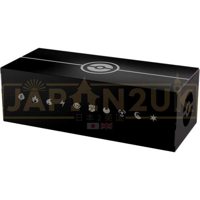 Pokemon Center Japan - Black Poke Ball & Energy Long Card Storage Box