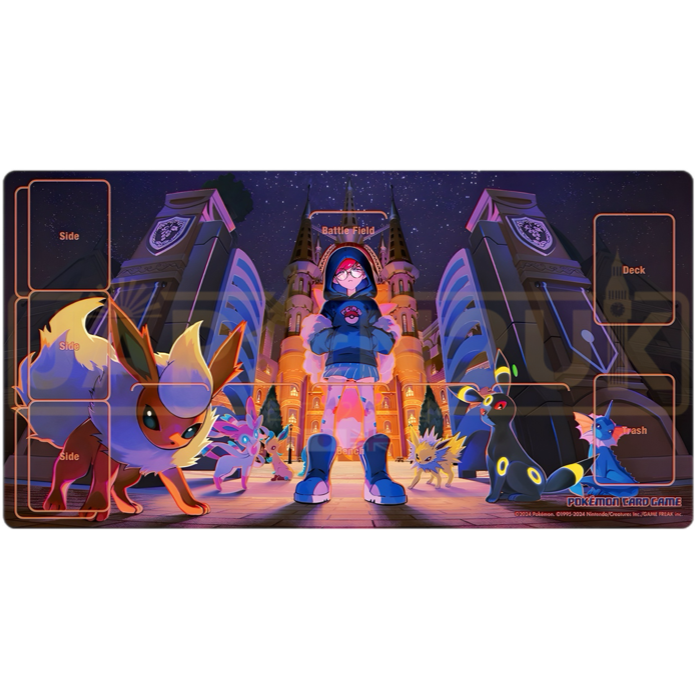 Pokemon Center Japan - Cassiopeia & Eeveelutions Playmat