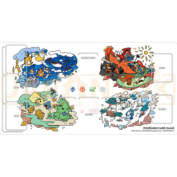 Pokemon Center Japan - Charizard, Glaceon & Friends Otenki Team Play Mat