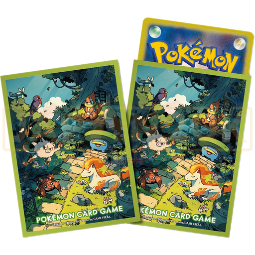 Pokemon Center Japan - Mankey, Paras, Ponyta & Friends Connected World Card Sleeves Pack
